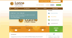 Desktop Screenshot of latinopolicyforum.org