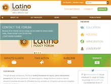 Tablet Screenshot of latinopolicyforum.org